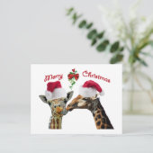 ミストレキスをするトーの下のクリスマスのキリン シーズンポストカード (スタンド正面)