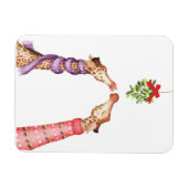 ミストレキスをするートクリスマスマグネットの下のキリン マグネット (横)