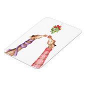 ミストレキスをするートクリスマスマグネットの下のキリン マグネット (左側)