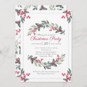 ミストレトゥアンドホリークリスマスホリデーパーティー 招待状 (正面/裏面)