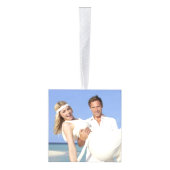 ミストレトゥーズ初めてのクリスマスズ結婚写真 キューブオーナメント (右)