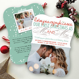 ミストレトゥーズ初めてのクリスマスズ結婚写真 シーズンカード