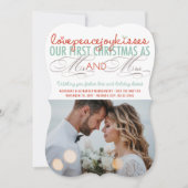 ミストレトゥーズ初めてのクリスマスズ結婚写真 シーズンカード (正面)