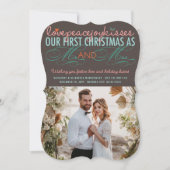 ミストレトゥーズ初めてのクリスマスズ結婚写真 招待状 (正面)