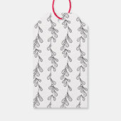 ミストレトーウィーククラフト紙メリークリスマス ギフトタグ (裏面)