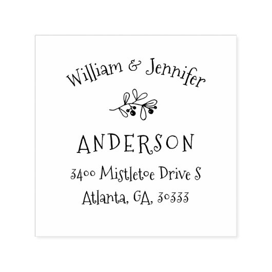 ミストレトークリスマス差出人住所 セルフインキングスタンプ (デザイン)