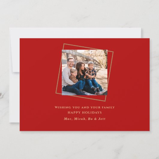 ミストレトーファミリー額写真クリスマス (裏面)