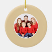 ミストレトーベル – ペソニゼーション写真 – クリスマス セラミックオーナメント (裏面)