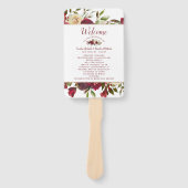 ミストレトーマナーウィンターウェディングセレモニープログラム ハンドファン (正面)