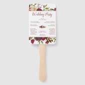 ミストレトーマナーウィンターウェディングセレモニープログラム ハンドファン (裏面)