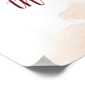 ミストレトーマナーカード&ギフト結婚のテーブルの看板 ポスター (角)