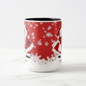 ミストレパーソナライズされたトーサンタ ツートーンマグカップ (中央)