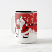 ミストレパーソナライズされたトーサンタ ツートーンマグカップ (正面左)