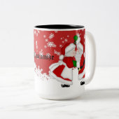 ミストレパーソナライズされたトーサンタ ツートーンマグカップ (正面右)
