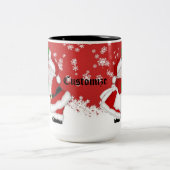ミストレパーソナライズされたトーサンタ ツートーンマグカップ (中央)