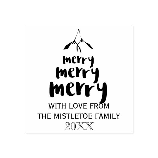 ミストレメリートーファミリー名クリスマスラバースタンプ ラバースタンプ (インプリント)