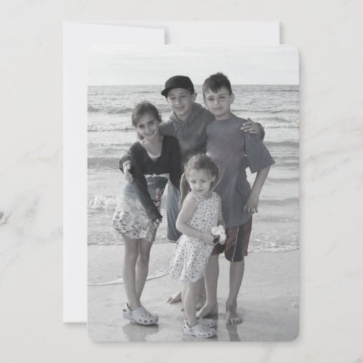 ミストレメリーートー両面ホリデー用フォトカード シーズンカード (正面)