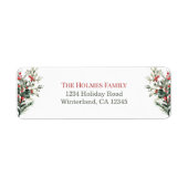 ミストレモダントークリスマス差出人住所 ラベル (正面)