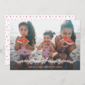 ミストレモダンートホリデーズクリスマスフォトカード シーズンカード (正面/裏面)