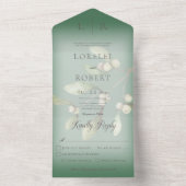 ミストレモダンートーパイングリーンディナー オールインワン招待状 (内側)