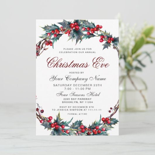 ミストレ企業のトーリースクリスマスホリディイブ 招待状 (スタンド正面)