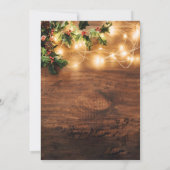 ミストレ素朴トーホリデークリスマスホリデーディナー 招待状 (裏面)