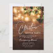 ミストレ素朴ー企業のトクリスマスホリデーパーティー 招待状 (正面)