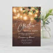 ミストレ素朴ー企業のトクリスマスホリデーパーティー 招待状 (スタンド正面)