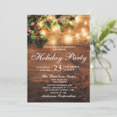 ミストレ素朴ー企業のトクリスマスホリデーパーティー 招待状 (スタンド正面)