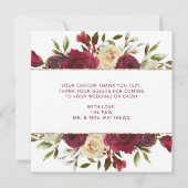 ミストレ結婚トーマナーズラブ感謝していアンドスクエア サンキューカード (裏面)