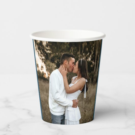 ミストレ結婚ー線アーカスタムト青 紙コップ (裏面)