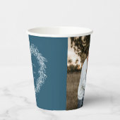 ミストレ結婚ー線アーカスタムト青 紙コップ (左)