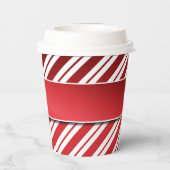 ミストレ赤と白トー付きペパストライプーミント樹脂 紙コップ (裏面)
