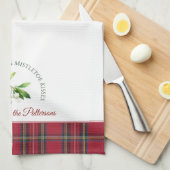 ミストレ離れトーカスタマイズの姓クリスマス キッチンタオル (四つ折り)