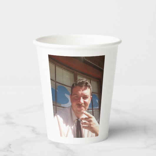 ミストロチェーンストア紙コーヒーカップ 紙コップ (正面)