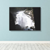 ミスト滝、キングズキャニオン国立公園（カリフォルニア州） キャンバスプリント (インサイチュ (ウッドフロア))