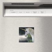 ミスト磁石中の白ユニコーンファンタジー マグネット (インサイチュ (食洗機))