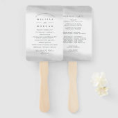 ミスト結婚式 プログラム ハンドファン (正面&裏面)