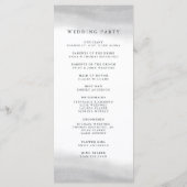 ミスト ウェディングプログラム プログラム (裏面)