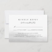 ミストRSVPカード（食事の選択あり） 出欠カード (正面)