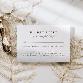 ミストRSVPカード（食事の選択あり） 出欠カード