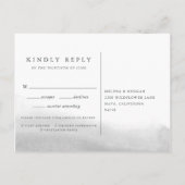 ミストRSVPポストカード(食事の選択あり) インビテーションポストカード (裏面)