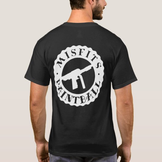 ミスフィットのペイントボール Tシャツ (裏面)