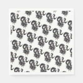 ミスマルチフェアリーによるダークアートナプキンゴシックヤギ スタンダードランチョンナプキン