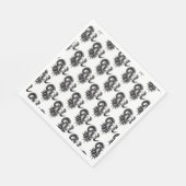 ミスマルチフェアリーによるダークアートナプキンゴシックヤギ スタンダードランチョンナプキン (角)