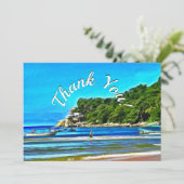 ミスマロイ魚釣りボートありがとう0346 サンキューカード (スタンド正面)