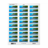 ミスマロイ魚釣りボート0346アドレス ラベル (フルシート)