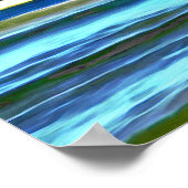 ミスマロイ魚釣りボート0346アートプリント ポスター (角)