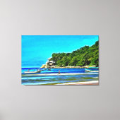 ミスマロイ魚釣りボート0346 キャンバスプリント (正面)