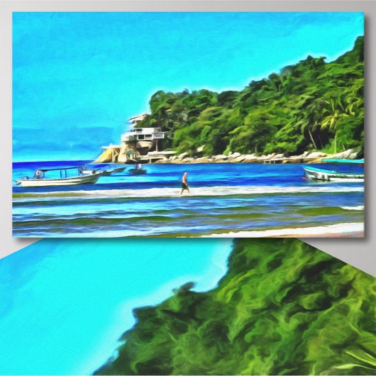 ミスマロイ魚釣りボート0346 キャンバスプリント